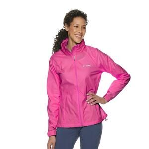 WOMEN'S PINK 
COLUMBIA SWITCHBACK III HOODED PACKABLE JACKET